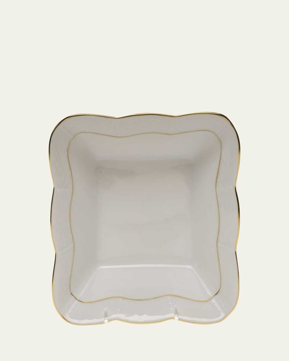 Golden Edge Square Dish